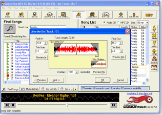 Click to view Acoustica MP3 CD Burner 4.7_150 screenshot