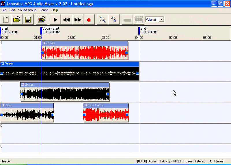 Acoustica MP3 Audio Mixer Ekran Görüntüleri - 1