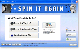 Record your LPs and cassettes to CD or MP3.